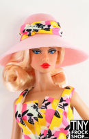 Integrity Poppy Parker Pink Lemonade Pink Flocked Sunhat