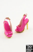 Integrity Poppy Parker Pink Lemonade Pink Vinyl and Gold Heels
