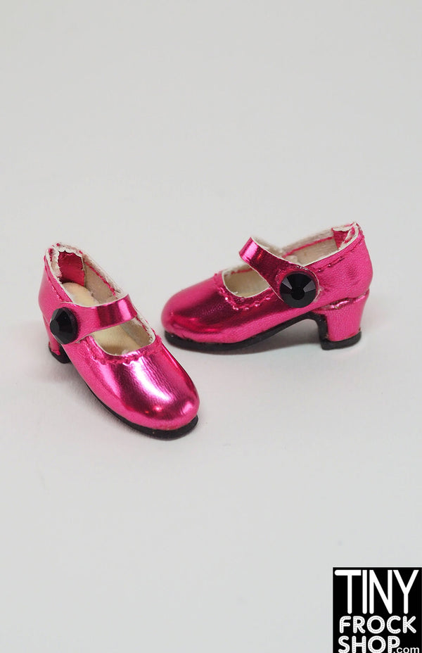 Integrity Pretty Pink Poppy Metallic Pink Low Heel Maryjane