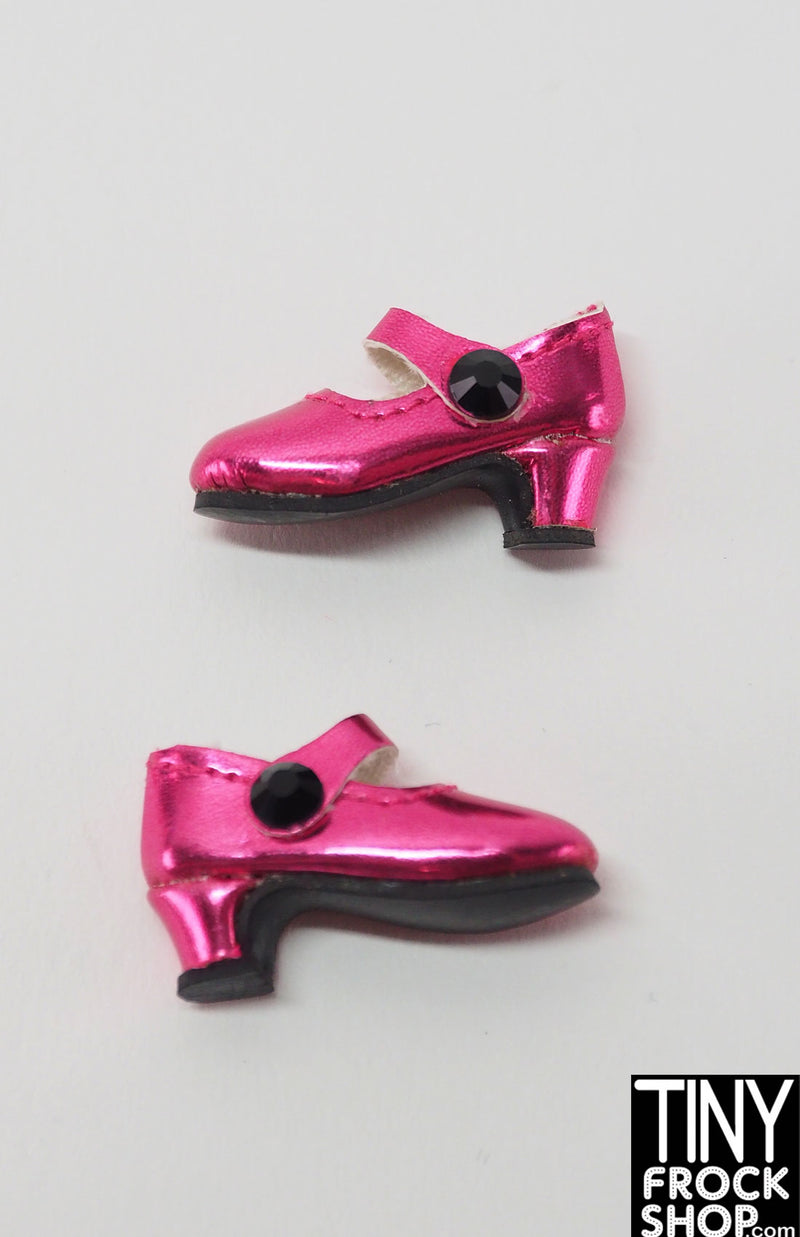 Integrity Pretty Pink Poppy Metallic Pink Low Heel Maryjane