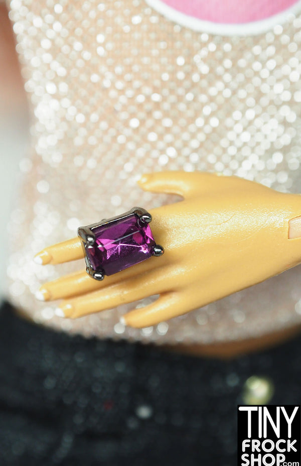 Integrity Purple and Dark Silver Stone Ring