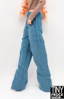 Integrity Shut It Down Liu Liu Ling Blue Corduroy Pants - Tiny Frock Shop