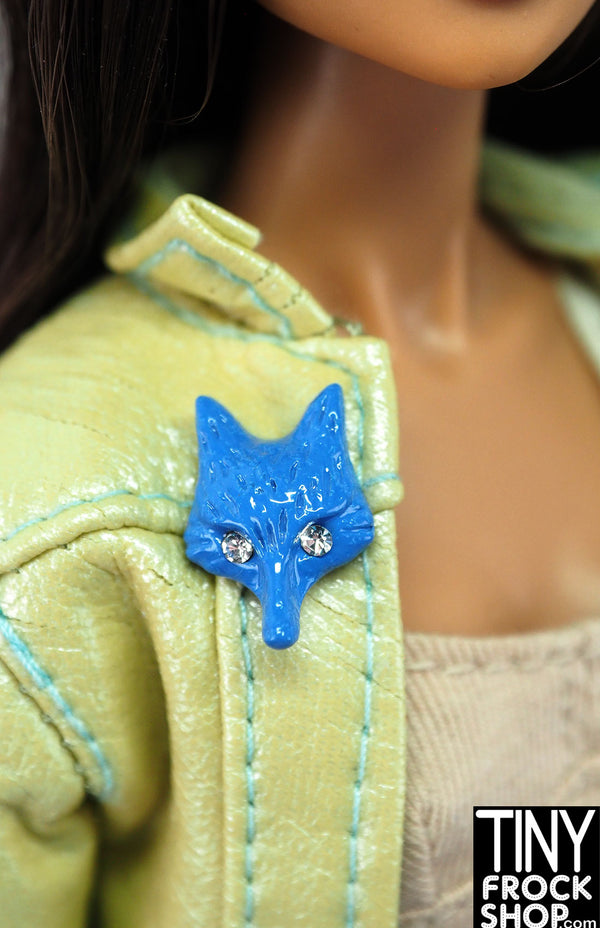 Integrity Shut It Down Liu Liu Ling Blue Fox Magnetic Brooch