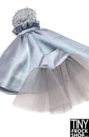 Integrity Silver Soiree Poppy Parker Slate Blue Beaded Dress