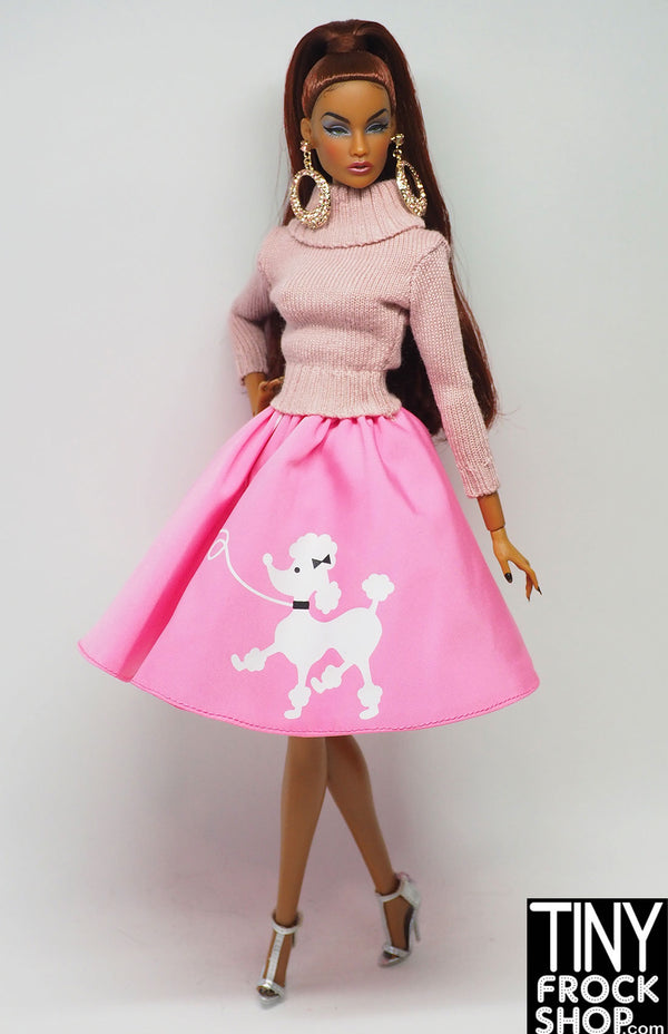 Integrity Sugar and Spice Poppy Parker Pink Poodle Skirt with Crinoline
