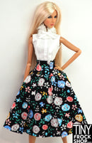 Integrity Summer Rose Eugenia Perrin Floral High Waisted Skirt