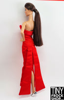 Integrity Take The Picture Funny Face Red Satin Dress