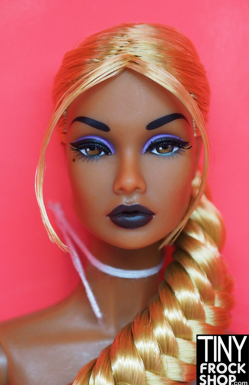 Integrity Ultra Violet Rerooted Blonde Fishtail Braid Nude Doll NIB
