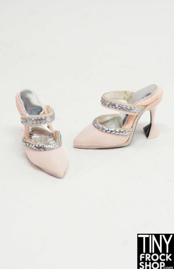 Integrity Up With A Twist Agnes Pale Pink Heels