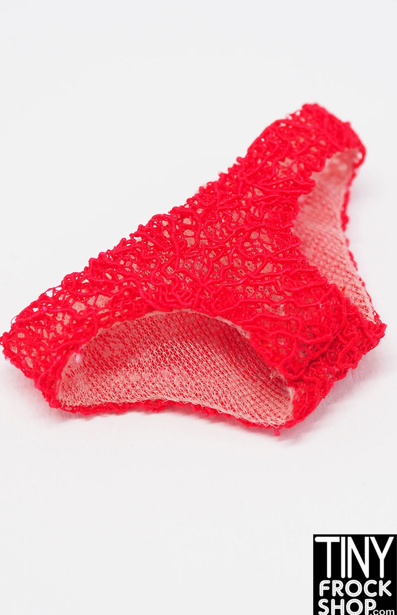 Integrity Vendetta Agnes Von Weiss Red Lace Panties