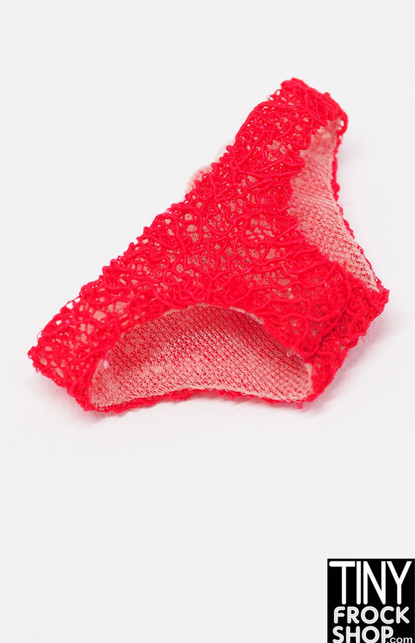 Integrity Vendetta Agnes Von Weiss Red Lace Panties