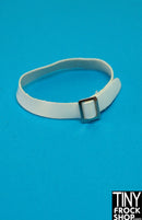 Integrity White Hip Shaped Patent Vinyl Belt