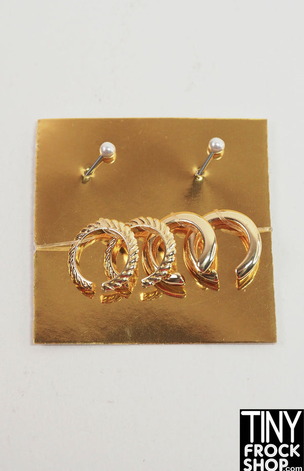 JHD Mizi Covergirl Gold Bracelet and Earring Set