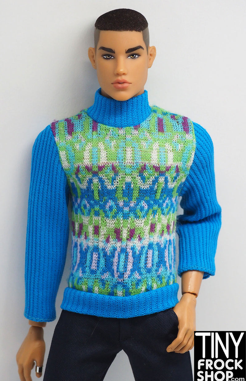 Ken® Vintage 1977 Best Buy 9701 Turquoise Sweater