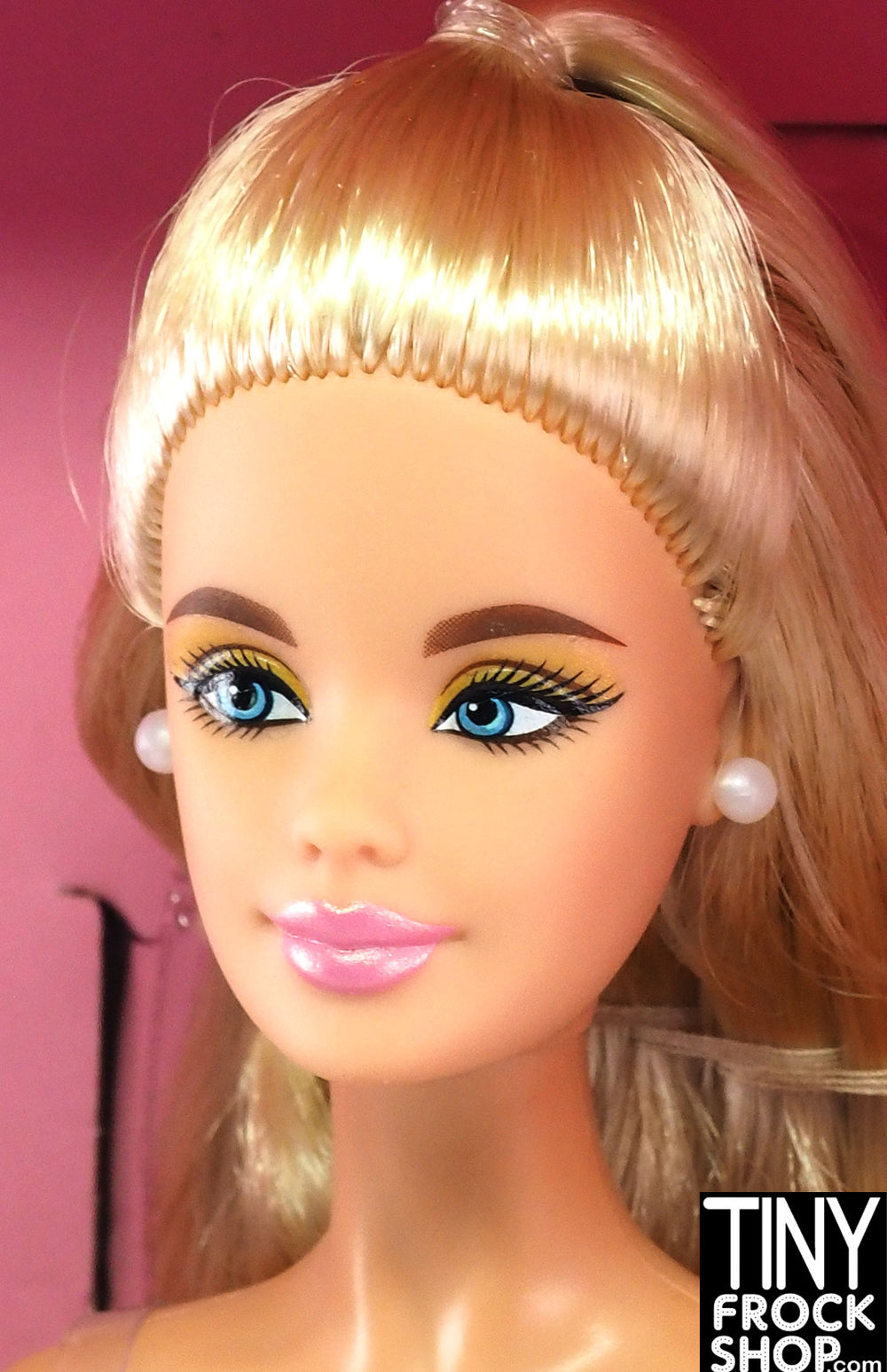 barbie gold dress Tiny Frock Shop National Doll Con ICON Glimmer In Blond Dressed Doll NRFB cat_tailoring gold makeup and sleek Old Fashioned Thanksgiving Dressing 0-3 months:5 years