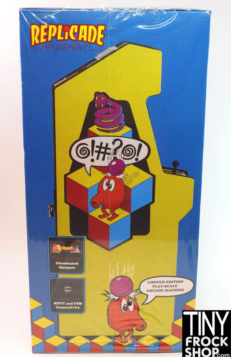 New Wave Toys 1:6 Scale Qbert Working Arcade Game with Stool - NFRB