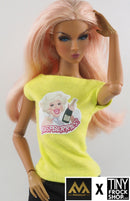12" Fashion Doll Carmen Tee by Alejandro Mogollo Art