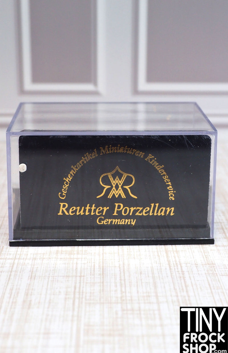 Reutter Porzellan Germany Miniature China and Gold Tea Set