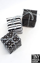 12" Fashion Doll Black & White Holiday Christmas Gifts - Pack Of 3