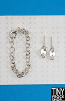 12" Fashion Doll Silver Chain Jewelry Set by Pam Maness - Tiny Frock Shop