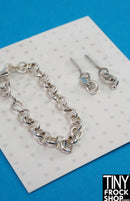 12" Fashion Doll Silver Chain Jewelry Set by Pam Maness - Tiny Frock Shop