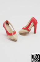 Integrity 2013 Kesenia Valentinova Ambitious Beige and Red Heels - Tiny Frock Shop