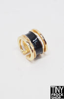 Integrity Carry On Janay Gold and Black Enamel Bracelet