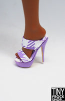 Integrity Fit To Print Nadja Herringbone Lavender Heels