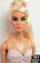 Integrity Mystery Date Poppy Parker Bowling Lavender Enamel Stud Earrings