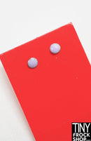 Integrity Mystery Date Poppy Parker Bowling Lavender Enamel Stud Earrings