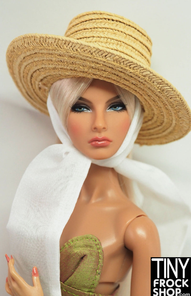 Integrity Mystery Date Poppy Parker Beach Date Straw Hat with Scarf