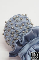 Integrity Silver Soiree Poppy Parker Slate Blue Beaded Dress