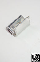 Integrity Silver Soiree Poppy Silver Vinyl Clutch Handbag