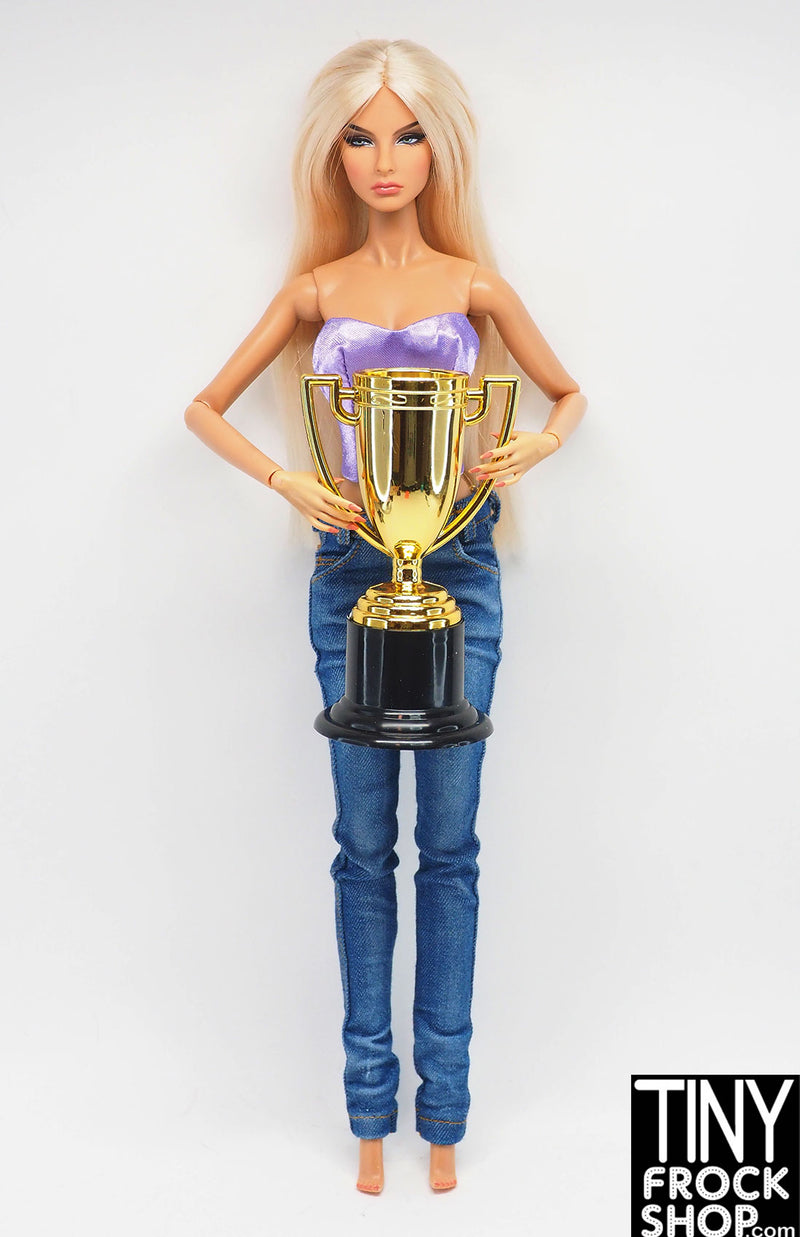 12" Fashion Doll Gold Trophy