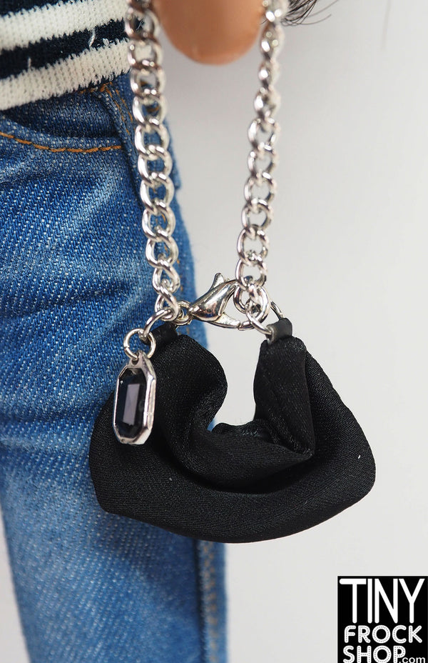 Integrity Up With A Twist Agnes Black Chain Bag with Charm