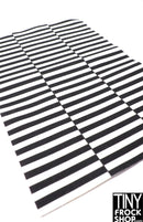 12" Fashion Doll Black and White Stripped Area Rug