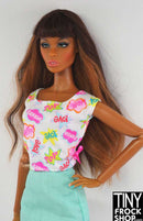 12" Fashion Doll Love and Pop Tee - Tiny Frock Shop