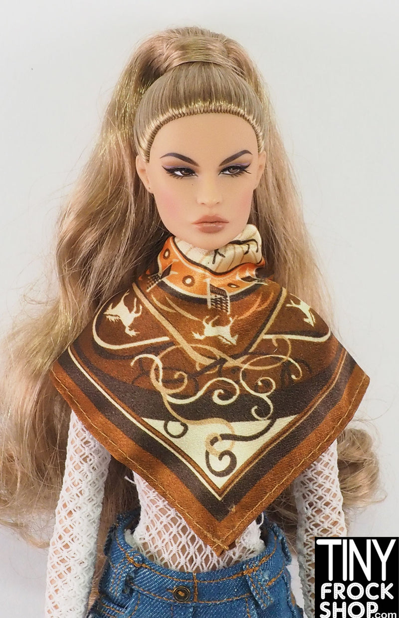 12" Fashion Doll Horse Satin Scarf