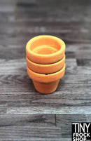 12" Fashion Doll Terracotta Pot Set of 3