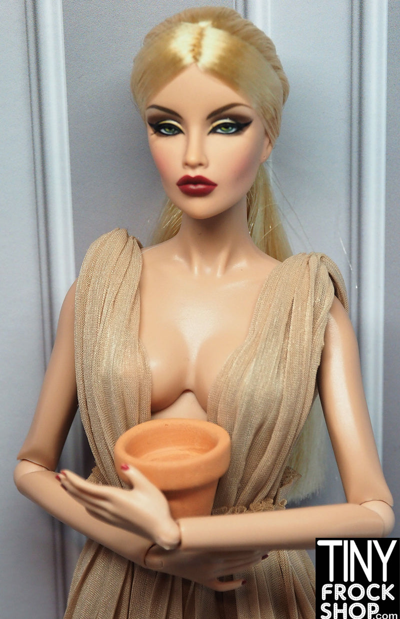 12" Fashion Doll Terracotta Pot Set of 3