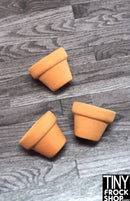 12" Fashion Doll Terracotta Pot Set of 3