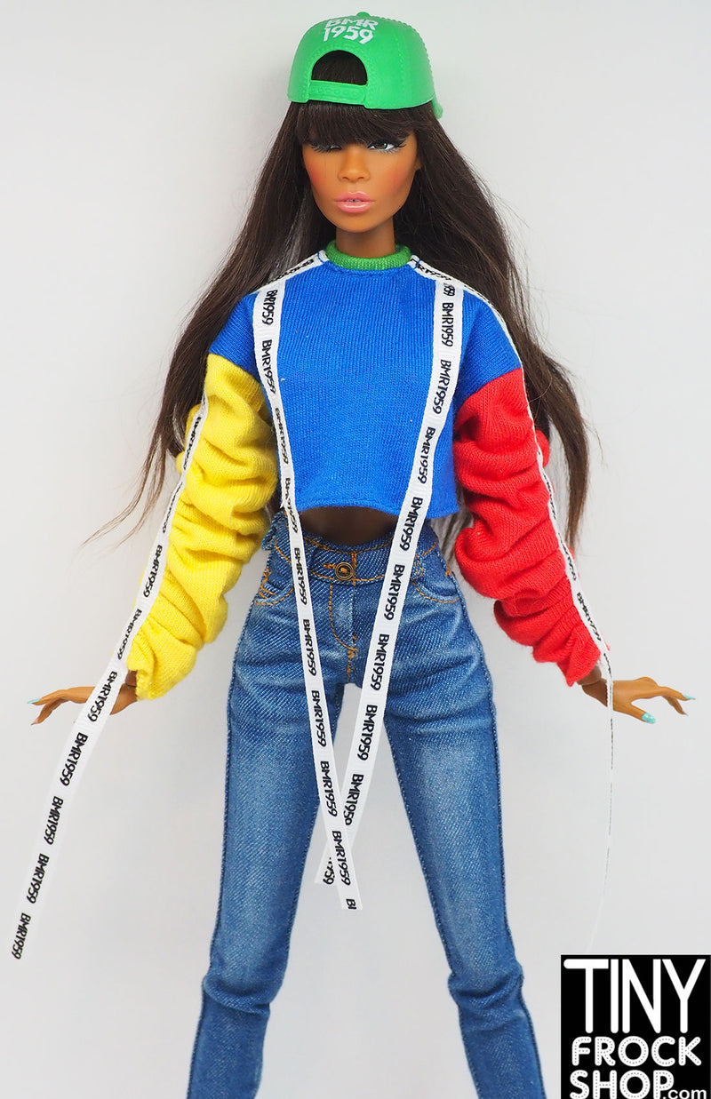 Barbie® BMR 1955 Primary Color Long Sleeve Sweatshirt
