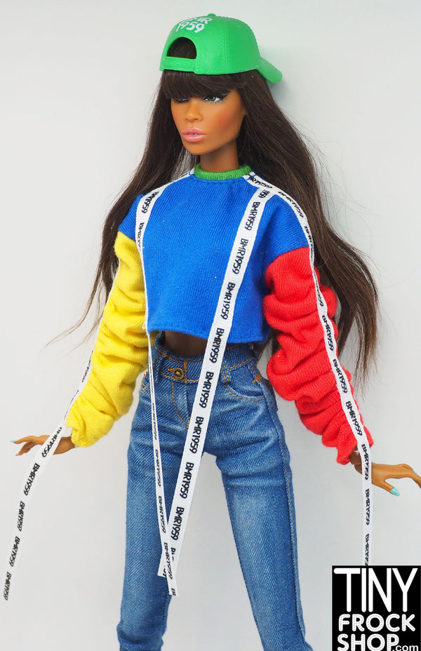Barbie® BMR 1955 Primary Color Long Sleeve Sweatshirt