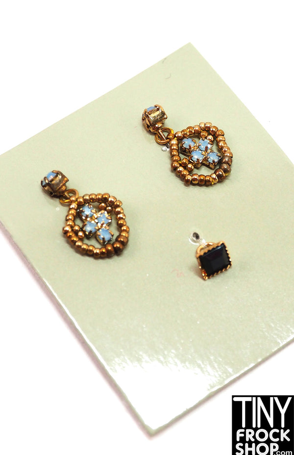 Integrity NuFace 2012 High End Envy Erin Opal Gold Earrings & Ring Set
