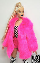Integrity Desert Dazzler Poppy Parker Hot Pink Faux Fur Coat