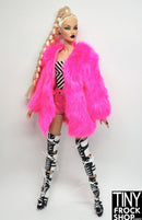 Integrity Desert Dazzler Poppy Parker Hot Pink Faux Fur Coat