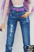 Integrity Fit To Print Nadja Lavender Vinyl Shaped Belt