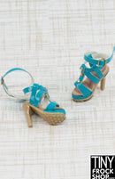 Integrity Kyori Rising Sun Turquoise Strappy Heels