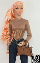 Integrity MVP Rayna Ahmadi Copper Brown Shaped Handbag