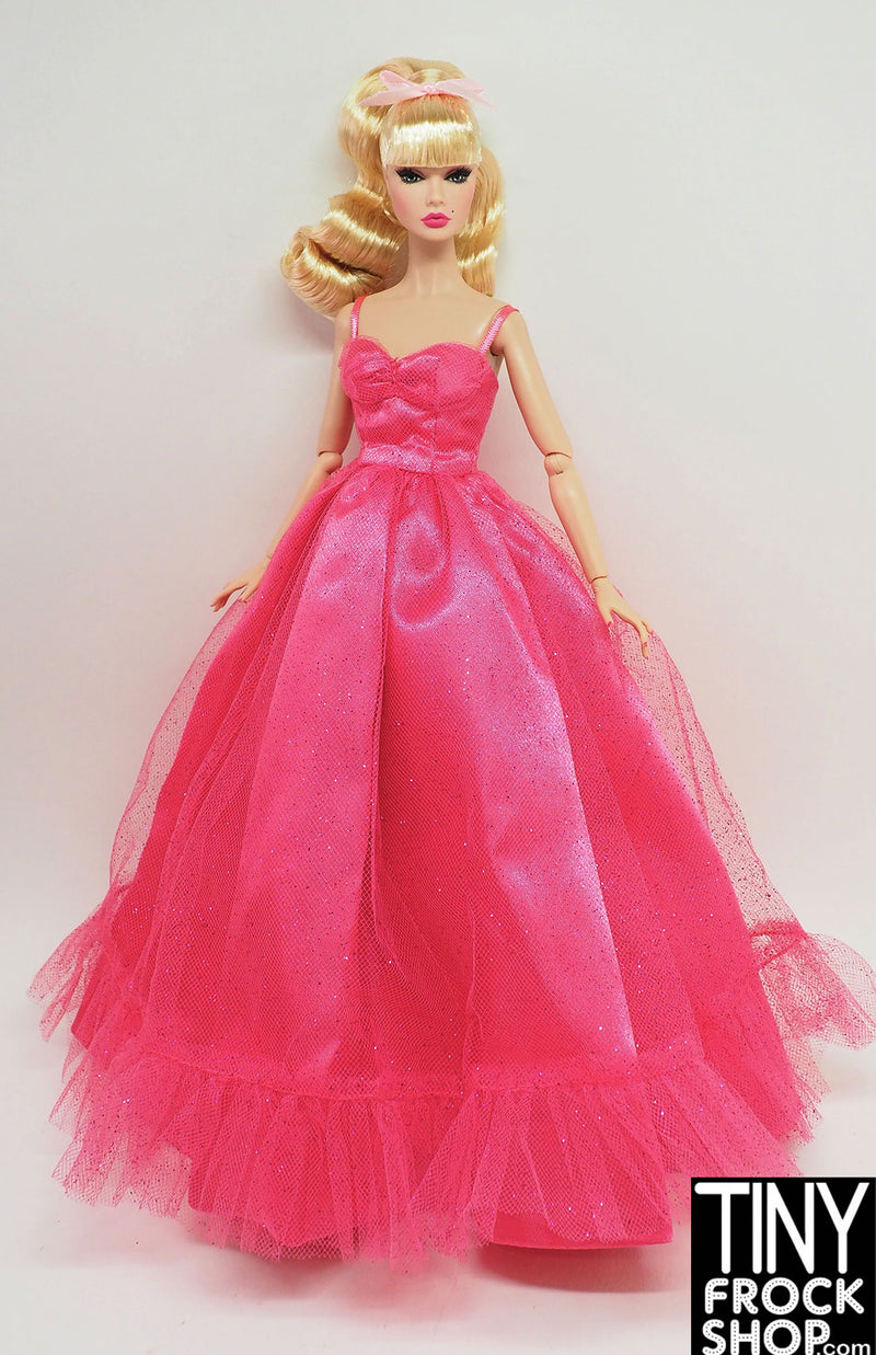 Integrity Mystery Date Poppy Formal Dance Date Pink Glitter Gown with Crinoline